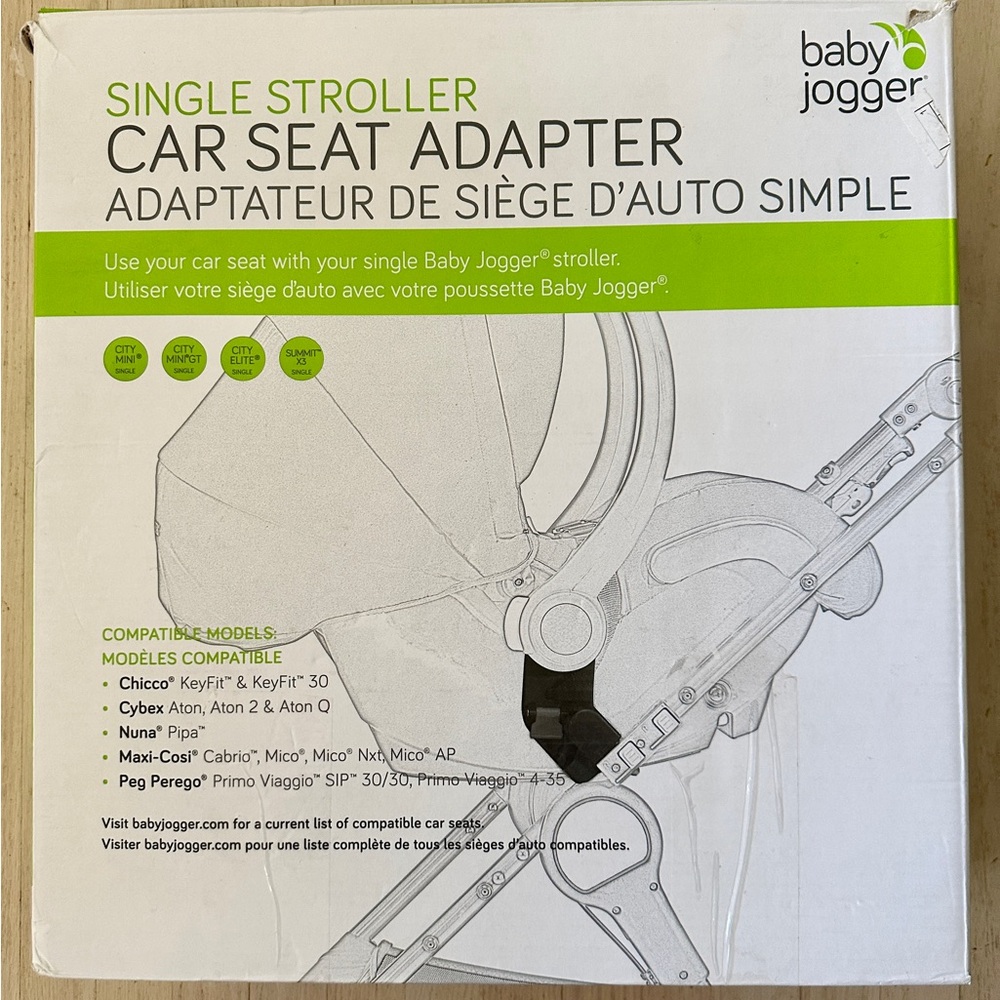 Baby Jogger Single Stroller Car Seat Adaptor kit